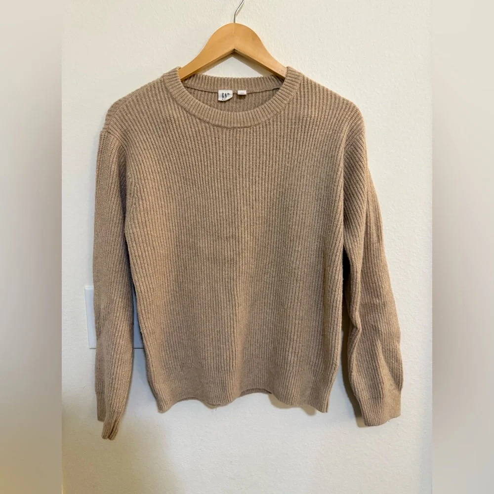 Gap kids Tan Ribbed Knit Sweater